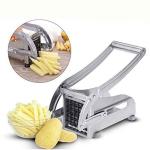 Household stainless steel hand-operated potato slicer, cucumber and potato fry cutter.
