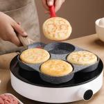 [Original Factory] Hot-selling Maifan Stone Four-Hole Egg Frying Pan, Non-stick Frying Pan, Breakfast Pan