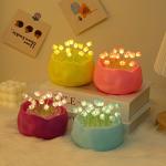 New trendy tulip night light, bedroom sleep light, birthday/Qixi Festival gift for girls, floral decorative ambient light.