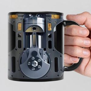 Mechanic Engine (Ceramic Coffee Mug/Water Cup/Car/Motorcycle)