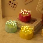 New trendy tulip night light, bedroom sleep light, birthday/Qixi Festival gift for girls, floral decorative ambient light.