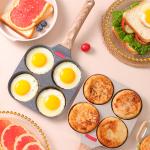 [Original Factory] Hot-selling Maifan Stone Four-Hole Egg Frying Pan, Non-stick Frying Pan, Breakfast Pan