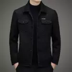 Custom Quality Men's Thick Casual Coat Spring and Autumn Jacket Men 2023 New Middle Aged Dad Wear Trend